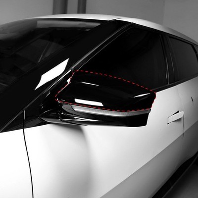 Paar Schwarz Spiegelkappen Außenspiegel Gehäuse Abdeckung Für Kia EV6 2021-2025