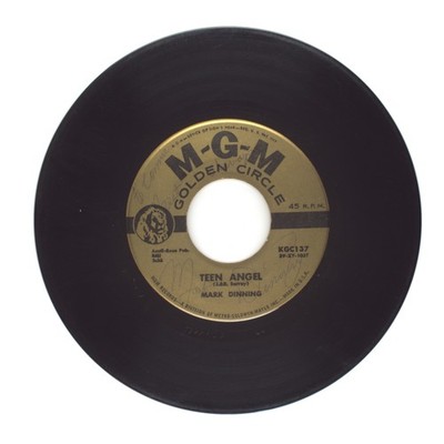 Mark Dinning - Teen Angel; Bye Now Baby - Vinyl Record 45 RPM 7'' (G)