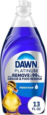Dawn Platinum Dish Soap, Fresh Rain Scent Liquid Dishwashing Detergent, Powerful