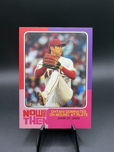 SHOHEI OHTANI 2024 Topps Heritage High Number Now And Then #NAT-8