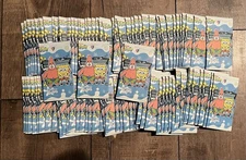 100 PACK LOT KB SpongeBob SquarePants Nickelodeon Trading Cards Booster Packs