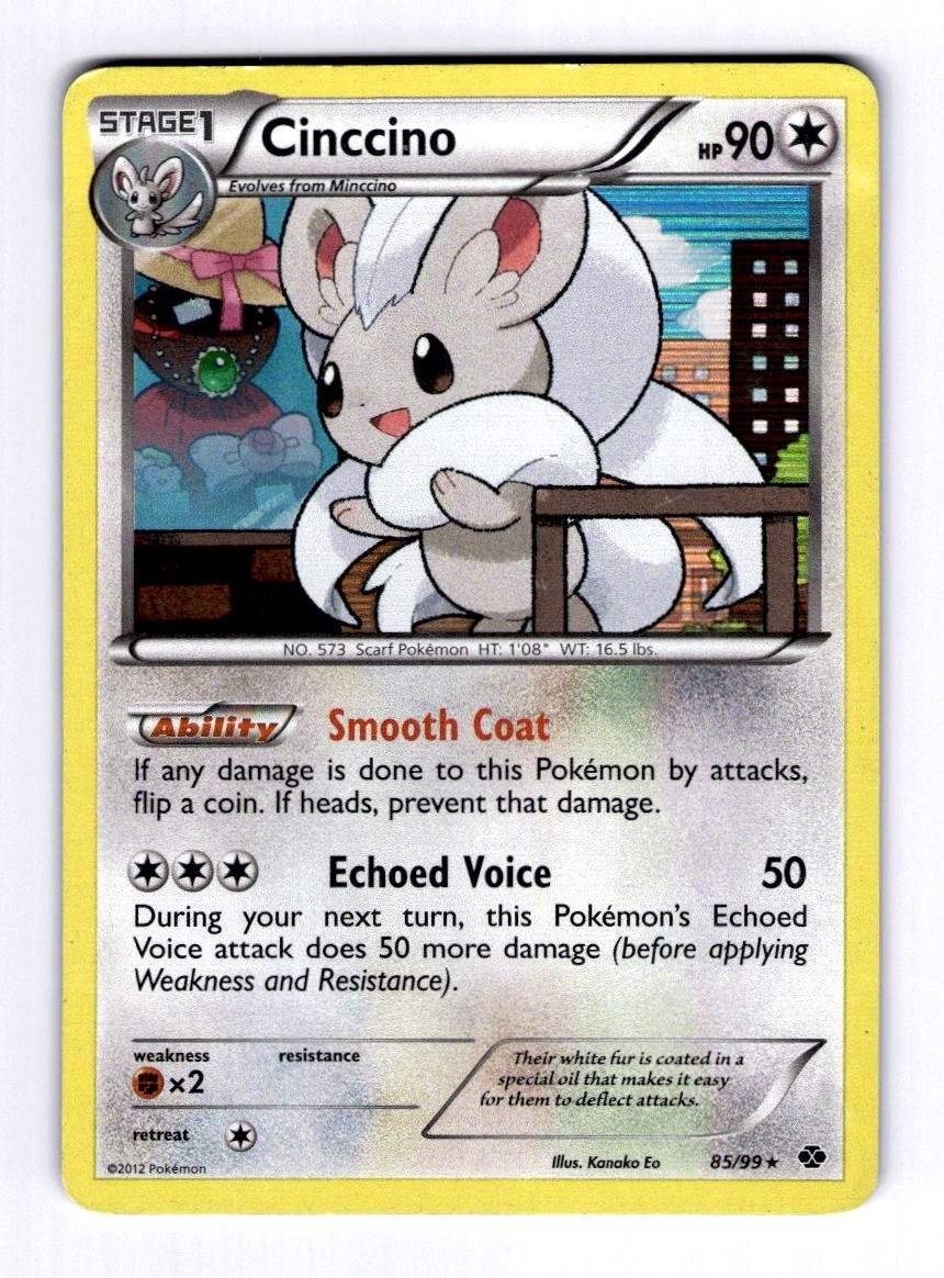 Cinccino Next Destinies #85 (2012) Holo MP Pokemon
