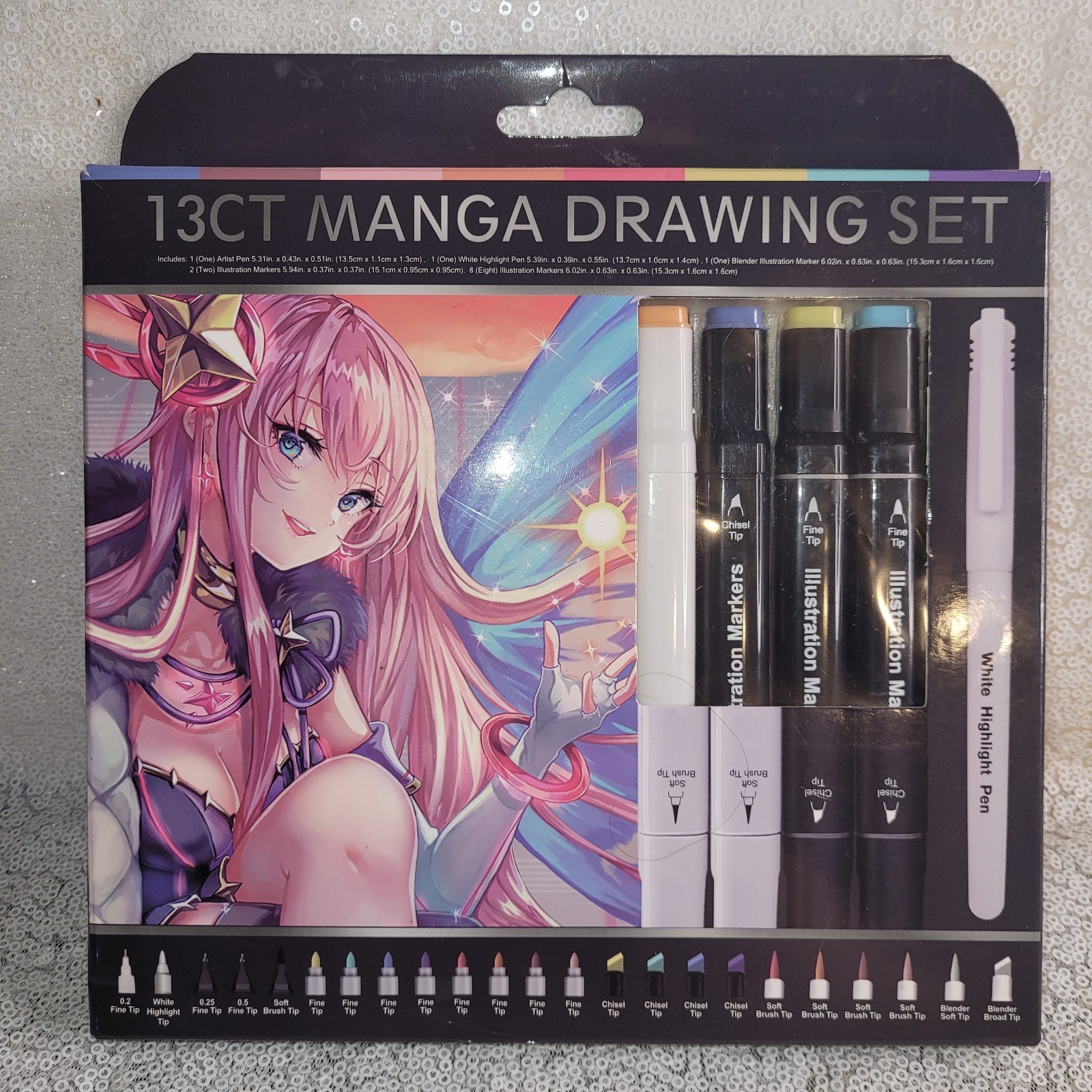 13 Ct. Illustration Alcohol Based Pens Marker Set Dual-Ended