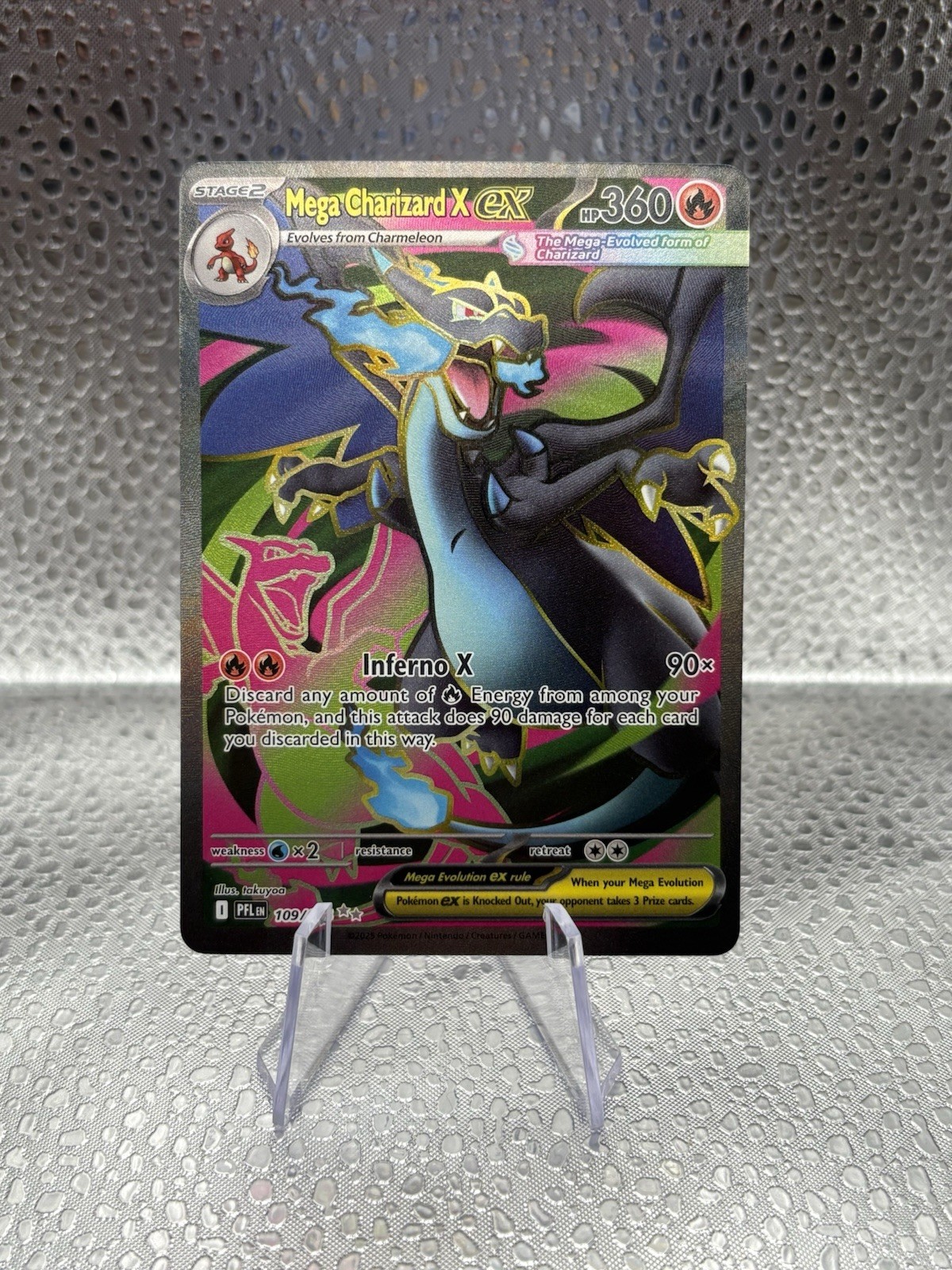 Mega Charizard X ex 109/094 Me02: Phantasmal Flames Holo