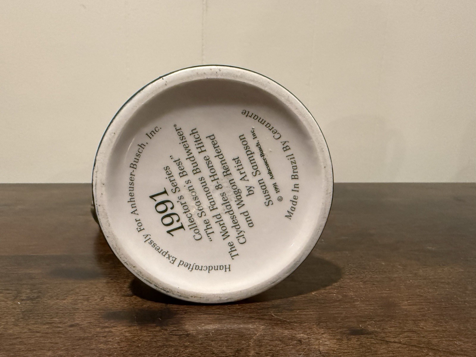 Lot of 3 Vintage Budweiser Holiday Christmas Beer Steins 1990-192 Clydesdales