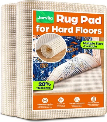 Non-Slip Rug Pad Gripper 2x6 Feet, Anti Skid Mat 2' x 6' (Rectangular), White 