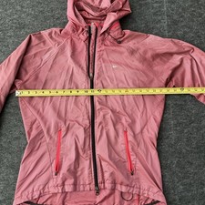 Nike Storm Fit Ripstop Jacket Running Hooded Vent Windbreaker L Pink