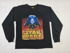 Vintage Y2K Star Wars Darth Vader Revenge Of The Sith Long Sleeve Youth Medium