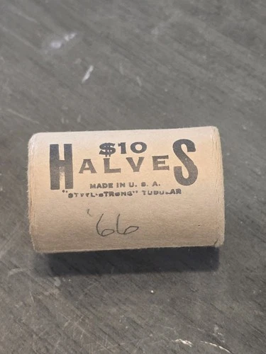 BU Roll 1966 Kennedy Half Dollars $10 Face Value – 40% Silver – Original Bank Ro