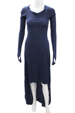 BCBGMAXAZRIA Womens Maxi Fit Flare Floral Long Sleeve Dress Size S