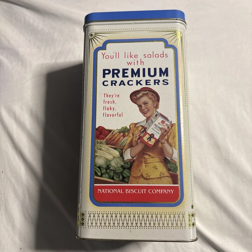 VTG 1993 Nabisco Collectors Choice Thin Crisp Premium Saltine Cracker Tin - Image 3 of 4