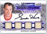 Gordie Howe 2019-20 Leaf Ultimate Purple Quad Patch Autograph Card #USR-GH2 1/3