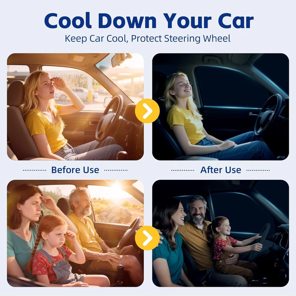 6PCS Car Window Shades for Toyota Corolla 2020-2024, Full Window Sunshade Covers Foto 3 de 4