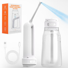 Electric Portable Bidet for Travel with 400ml Bottle Rechargeable Waterproof