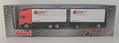 SCHUCO HO 1/87 TRUCK 23051 MAN F2000 SYSTEM PLUS LOGISTICS COMBI LORRY ARTICULAT