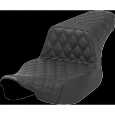 Saddlemen Step-Up Seat - Full Latice Stitch - Black - Extended Reach 823-07E-175