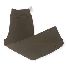 Good American Wide Leg Track Pants Mocha Brown Elastic Waist Size 5 / 2XL