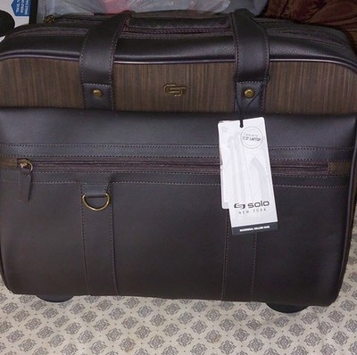 Solo MacDougal Rolling Laptop Bag, Espresso