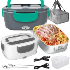 Electric Lunch Box 40W Fast Heated Lunch Box Food Warmer with 1.5L Containers