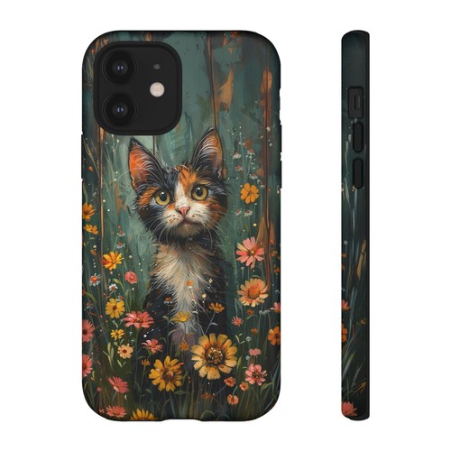 Calico Cat Pastel Floral Phone Case for iPhone, Samsung Galaxy, Pixel - 第 78/191 張圖片