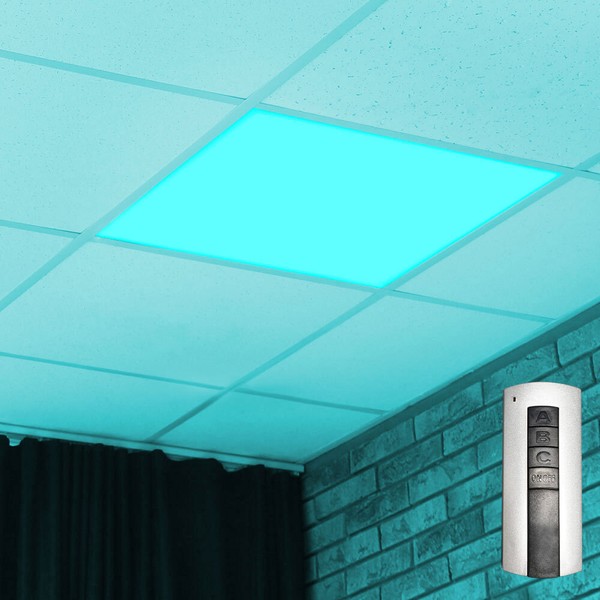 Deckenlampe Schlafzimmerleuchte Einbaupanel Fernbedienung Farbwechsler Rgb Led-image