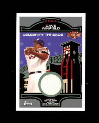 2005 Topps Celebrity Threads SP DAVE WINFIELD ALL STAR GAME USED JERSEY PATCH 