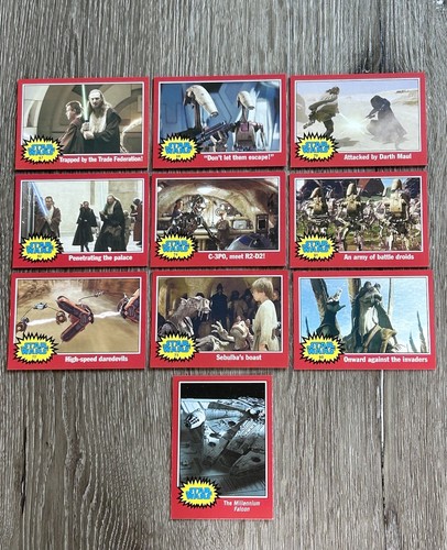 Star Wars Red Cards 2004 Topps Heritage Lot of 10 - Afbeelding 15 van 24