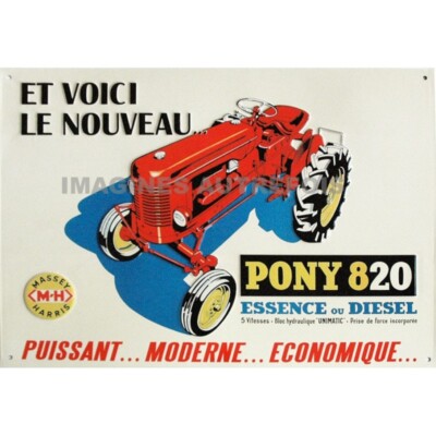 Plaque Publicitaire émaillée Métal 30x40 Cm – Champagne Pommery, Neuve