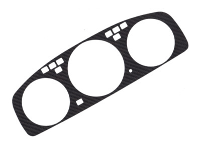 LETRONIX Tachoblende Cover Blende ECHT Carbon Honda Civic 92 - 95 EG EJ