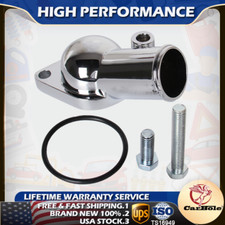 For Chevy V8 Chrome 21 Water Neck Thermostat Housing Small Big Block 350 454 Us