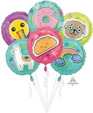 SELFIE CELEBRATION MYLAR BALLOON BOUQUET (6pc) ~ Birthday Party Supplies Helium