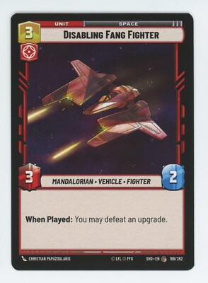 x3 Disabling Fang Fighter ~ Shadows of the Galaxy (SHD) Star Wars Unlimited SWU
