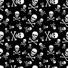 Carolina Creative Bandanna (Skull and Crossbones) Novelty 22" x 22" Hav-A-Hank
