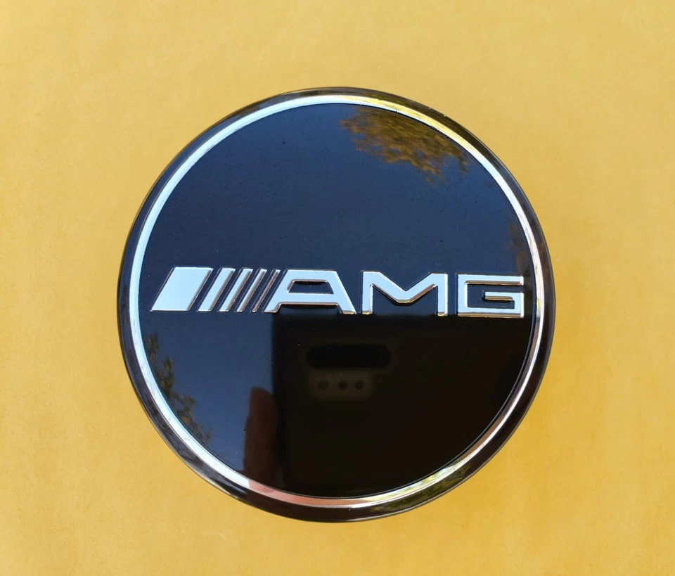 4x Mercedes Benz Center AMG Caps (A Set) Standard 2.95Inch/75mm Fits Most Models - Image 2 of 4