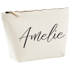 personalised zip bag
