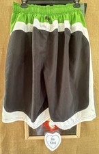 Nike multi-color board short mesh brief liner drawstring XL loose striped pocket