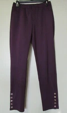 Antthony Originals Purple Pull On Tapered Leg Studded Pants Sz XS~L