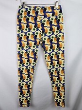 LuLaRoe Women's Leggings Size TC Tall  Curvy Bird Parrot Pants Legging