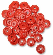 Woodys Round Digger 5/16 Hole Red Aluminum Ba...