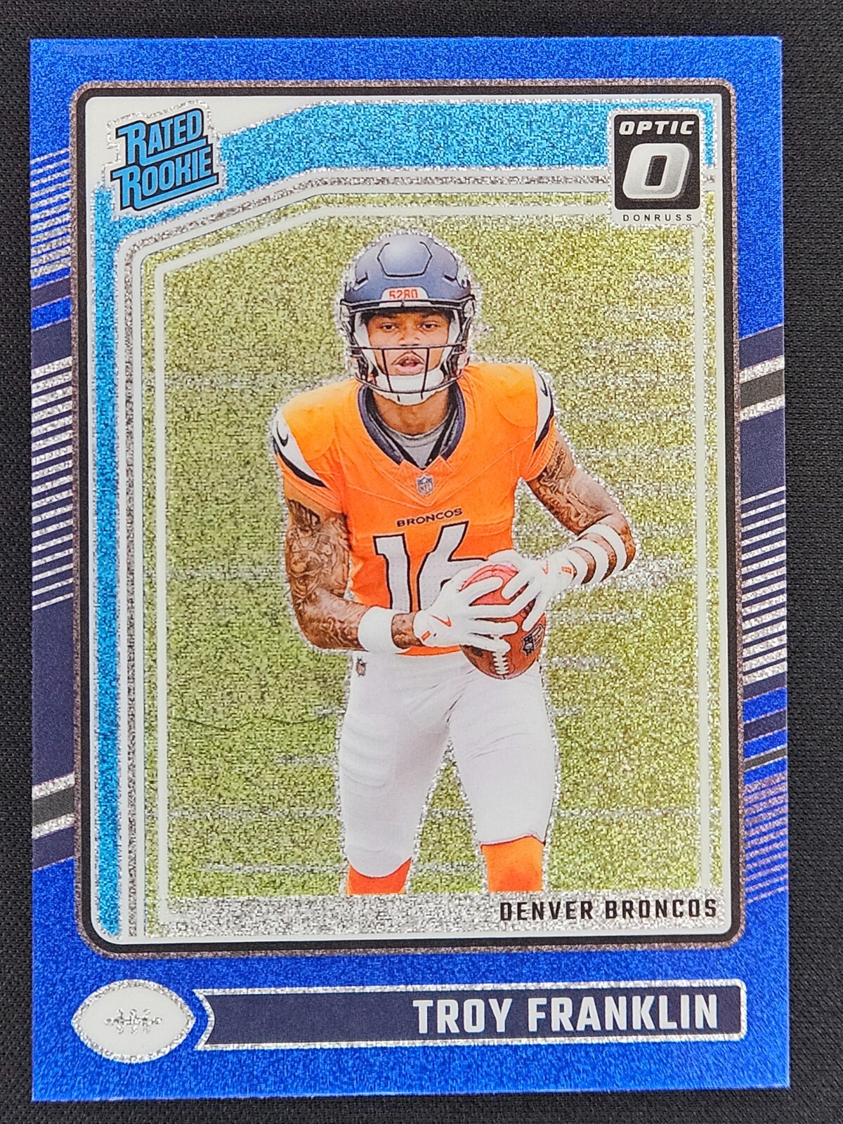 2024 Panini Optic - Rated Rookie Troy Franklin #294 Blue Glitter CASE HIT SSP!