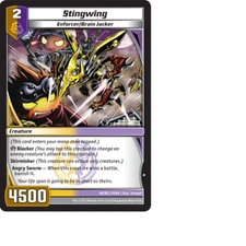 Kaijudo X3 STINGWING Common #46/80 9SHA (Playset) Shattered Alliances - 2013 NM