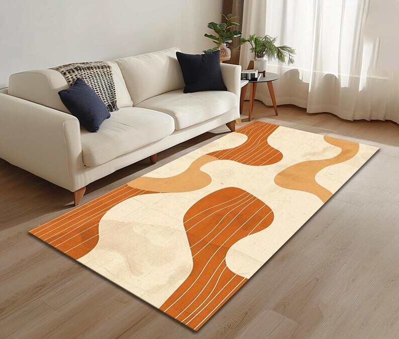 Alfombra de lana 8x10 acolchada a mano Nueva Zelanda suave hermosa alfombra multicolor para espacios elegantes