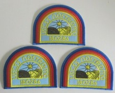 ALIEN Movie USCSS Nostromo Crew Shoulder Light Blue 4" Patch Set of 3