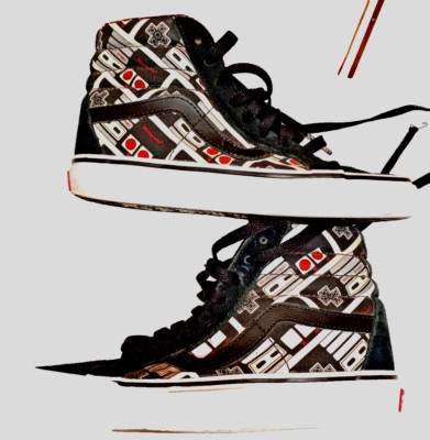 Nintendo Retro Vans 721277 ''Game Over'' sneakers youth 5.0 plus wallet 90's