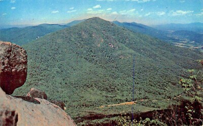 Bedford Virginia-Flat Top Von Sharp Tooth-Peaks Von Otter Skyline 1960 Postkarte