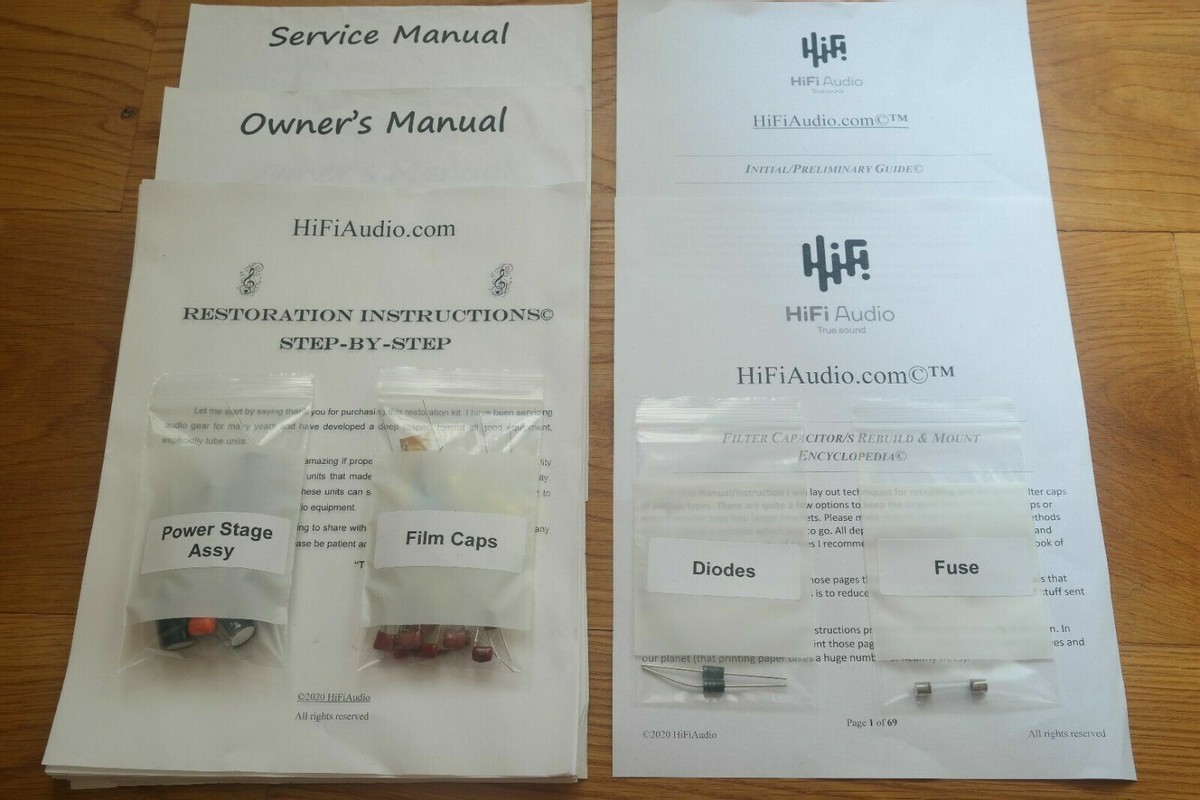Macintosh メンテナンスブックー McIntosh C4 restoration recap repair service rebuild kit