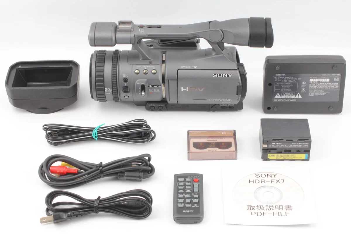 Full Set! Tested [MINT] Sony HDR-FX7 DV Handycam Camcorder From JAPAN #303