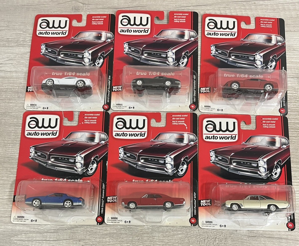 Lot Of 6: 2013 AW-Auto World True 1:64 Vintage Muscle Scale