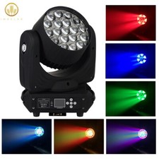 IMRELAX 19x15W RGBW 4in1 LED Moving Head Zoom Wash Light DMX Stage DJ Lighting