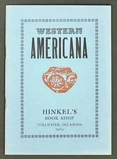Book Shop Catalogue / WESTERN AMERICANA The Boomer No 65 1st Edition 1969